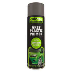 Professional High Covering Power Spray Paint, Grey Plastic Primer, 500 ml