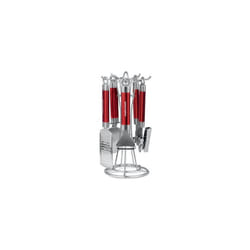 Morphy Richards 46811 Kitchen Utensils Set, Accents Range, Kitchen Gadget Set, Stainless Steel, Red, 4-Piece