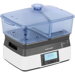Morphy Richards 48775 steam cooker Black, Transparent, White