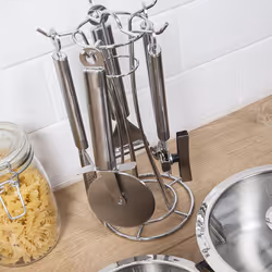 Morphy Richards 46815 Kitchen Utensils Set, Accents Range, Kitchen Gadget Set, Stainless Steel, Silver, 4-Piece