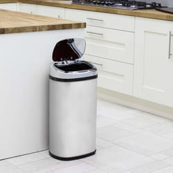 Morphy Richards 42L Square Sensor Bin S/Steel