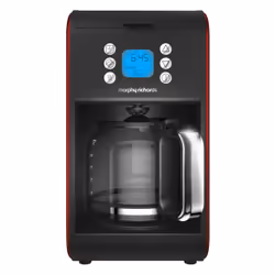 Morphy Richards Accents, Combi coffee maker, 1.8 L, Ground coffee, 900 W, Red