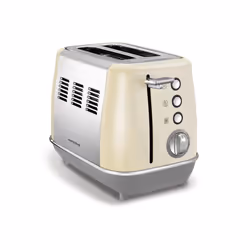 Morphy Richards Evoke 224407, 2 slice(s), Cream, Silver, Buttons, Rotary