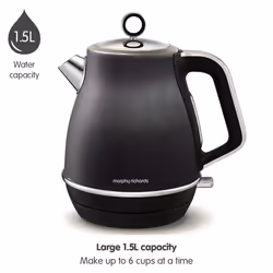 Morphy Richards Evoke 104405 electric kettle 1.5 L 3000 W Black