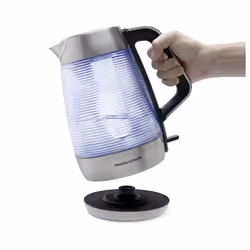 Morphy Richards 108010 electric kettle 1.5 L 3000 W Black, Blue, Transparent