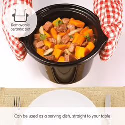 Morphy Richards Ceramic Slow Cooker, 1.5 L Brushed Stainless Steel - 460300 - Additional view 4
