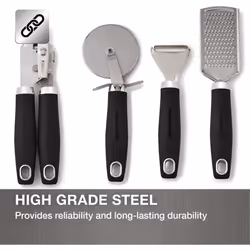 Morphy Richards Dune 976040 4 Piece Gadget Set, Black, S/Steel