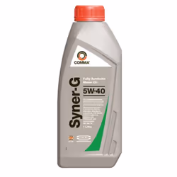 Engine oil; COMMA; Syner-G; 5W-40 1 Synthetic Oil; for VOLKSWAGEN, BMW, AUDI, MERCEDES-BENZ, SKODA