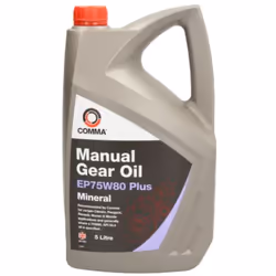 Transmission Oil; COMMA; EP75W80 Plus; 75W-80 Mineral Oil 5; for PEUGEOT, NISSAN, CITROËN, RENAULT, FIAT