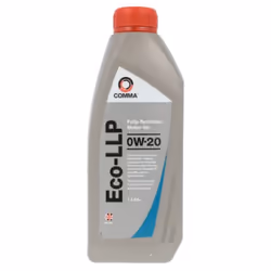 Engine oil; COMMA; Eco-LLP; 0W-20 1 Full Synthetic Oil; for AUDI, VOLKSWAGEN, SKODA, SEAT, PORSCHE
