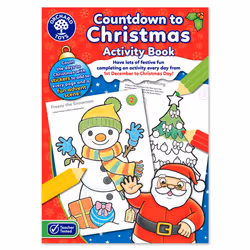 Orchard Toys Countdown to Christmas Activity Book, Festive Colouring and Activity Book, Includes Advent Scene and Stickers, F ...