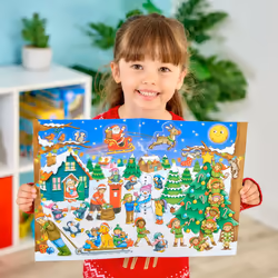 Orchard Toys Countdown to Christmas Activity Book, Festive Colouring and Activity Book, Includes Advent Scene and Stickers, For Kids Age 3 years +