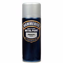 Hammerite - Metal Paint 400ml Aerosol - Smooth Silver