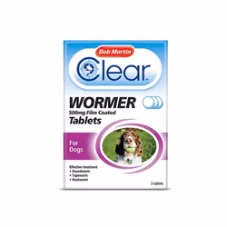 Bob Martin Clear Wormer Tablets For Dogs - Large Dog, Single