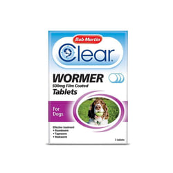 Bob Martin Clear Wormer Tablets For Dogs - Large Dog, Single