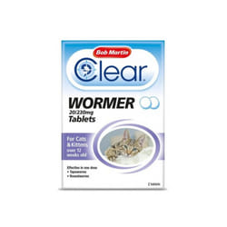 Bob Martin Clear Wormer Tablets for Cats & Kittens | Cat & Kitten Worming Tablets - Single