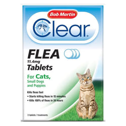 Bob Martin Clear Cat & Dog Flea Tablets - Cats Under 11kg