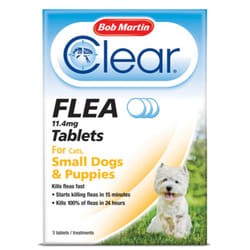 Bob Martin Clear Cat & Dog Flea Tablets - Puppies & Small Dogs Under 11kg