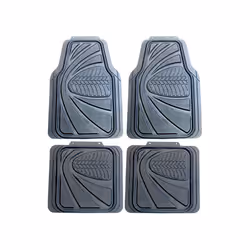 4Pc Universal Heavy Duty Sakura Tyre Tread Rubber Car Mats Non Slip Washable Van