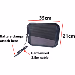 AA 12V Car Solar Battery Charger 4.8W AA1432 - For Vehicles And Caravans - Battery Connectors Included