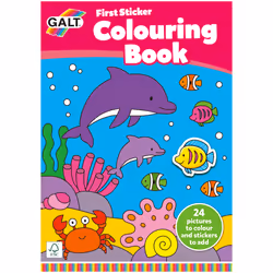 Galt Toys First Sticker Colouring Book, Boy/Girl, Stickers included, Coloring book/album