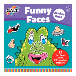 Galt Toys Funny Faces Sticker Book, 70 pc(s), 3 yr(s), Multicolour