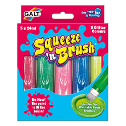 Galt Toys Squeeze 'n Brush - 5 Glitter Colours
