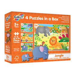 Galt Toys 4 PUZZLES IN A BOX - JUNGLE