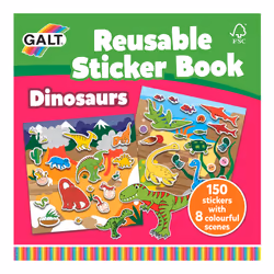 Galt Toys Reusable Sticker Book - Dinosaurs, Child, Boy/Girl, 3 yr(s), 3 yr(s), no license, Multicolour