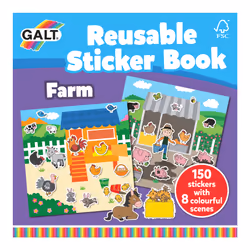 Galt Toys Reusable Sticker Book - Farm, 150 pc(s), 3 yr(s), Multicolour