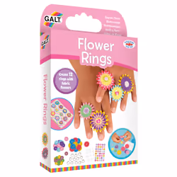 Galt Toys Flower Rings, Children's jewellery ring making kit, 6 yr(s), Fabric, Paper, Multicolour