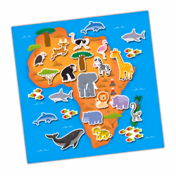 Galt Toys Reusable Sticker Book - Maps
