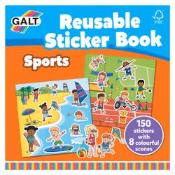 Galt Toys Reusable Sticker Book - Sports, 150 pc(s), 3 yr(s), Multicolour