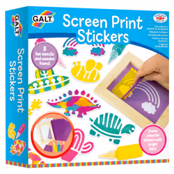 Galt Toys Screen Print Stickers, Children's craft kit, 6 yr(s), Multicolour