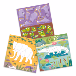 Galt Toys Sticker by numbers - Wild animals