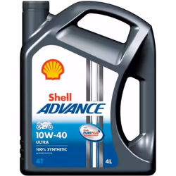Engine oil; SHELL; Advance 4T Ultra; 10W-40 4 Full Synthetic Oil