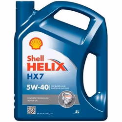 Engine oil; SHELL; Helix HX7; 5W-40 5; for VOLKSWAGEN, AUDI, MERCEDES-BENZ, SKODA, RENAULT