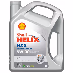Engine oil; SHELL; Helix HX8 Professional AG; 5W-30 5; for TOYOTA, VAUXHALL, MAZDA, NISSAN, LEXUS