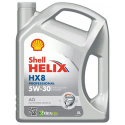 Shell Helix HX8 Professional AG 5W-30 5l Engine oil 550054289 TOYOTA: Yaris III Hatchback, Yaris II Hatchback, Auris Hatchback, VAUXHALL: Adam
