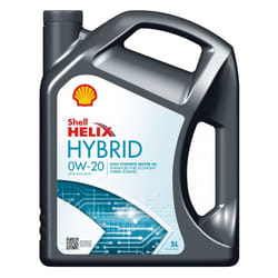 Shell Helix Hybrid 0W-20 5l Engine oil 550056725 TOYOTA: Yaris III Hatchback, Yaris II Hatchback, Auris Hatchback, MAZDA: 6 Saloon, 3 Hatchback