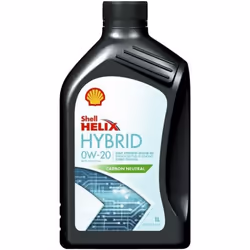 Engine oil; SHELL; Helix Hybrid; 0W-20 1; for TOYOTA, MAZDA, NISSAN, SUZUKI, HONDA