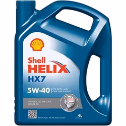 Engine oil; SHELL; Helix HX7; 5W-40 4; for TOYOTA, HONDA, KIA, SKODA, FIAT