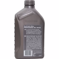 Shell Helix Ultra Professional AR-L 5W-30 1l Engine oil 550040546 RENAULT: Trafic 3, MASTER 3 Kasten, Clio 4, NISSAN: Qashqai / Qashqai+2 I, Qashqai 2
