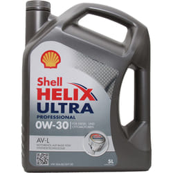 Shell Helix Ultra Prof AV-L 0W-30 5l Engine oil 550041873 VOLKSWAGEN: Golf 5, Golf 7, Polo V Hatchback, AUDI: A4 B9 Saloon, TT Coupe, A6 C7 Avant