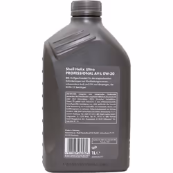 Shell Helix Ultra Prof AV-L 0W-30 1l Engine oil 550041874 VOLKSWAGEN: Golf 5, Golf 7, Polo V Hatchback, AUDI: TT Coupe, A6 C7 Avant, A6 C7 Saloon
