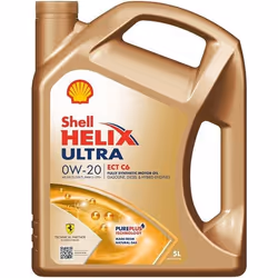 Engine oil; SHELL; Helix Ultra ECT C6; 0W-20 5 Full Synthetic Oil; for TOYOTA, LEXUS, BMW, MAZDA, MITSUBISHI