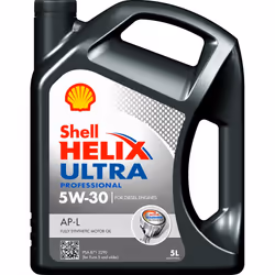 Engine oil; SHELL; Helix Ultra Prof AP-L; 5W-30 5 Full Synthetic Oil; for PEUGEOT, TOYOTA, CITROËN, HYUNDAI, KIA