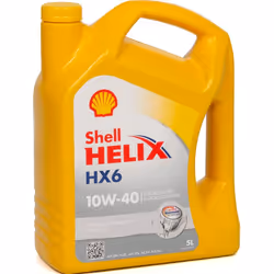 Engine oil; SHELL; Helix HX6; 10W-40 5 Part Synthetic Oil; for VOLKSWAGEN, MERCEDES-BENZ, AUDI, RENAULT, SKODA