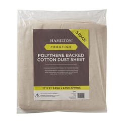 Hamilton Prestige Polyurethene Backed Cotton Dust Sheet 12x9ft (3.65x2.75m) Pack of 1