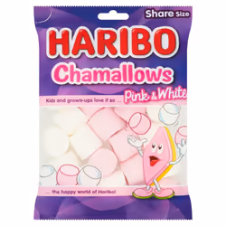 Haribo Chamallows Pink & White Marshmallows 140g (Box of 12)